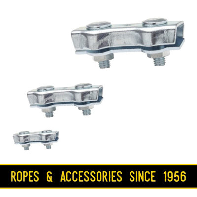 5 x 6 mm Electric Fence Wire Connector Rope Clip Duplex Bolt Cable ...