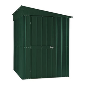 5 x 8 Pent Metal Garden Shed - Heritage Green (5ft x 8ft / 5' x 8' / 1.5m x 2.4m)