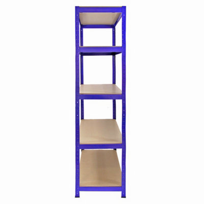 5 x 90cm Blue Storage Racks with 4200kg Capacity