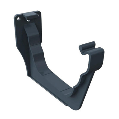 5 x Anthracite Grey Ogee Fascia Gutter Brackets, Freeflow 135mm Rain Systems