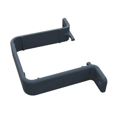 5 x Anthracite Grey Square 65mm Flush Downpipe Brackets, Freeflow Low Profile