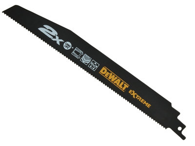 5 x Dewalt DT2301L-QZ 2X Life General Purpose Reciprocating Blade 152mm x 10 TPI