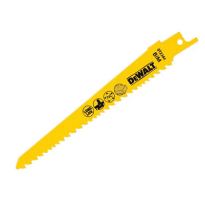 5 x Dewalt DT2344-QZ Bi-Metal Reciprocating Blade for Wood Cordless 152mm