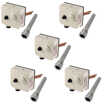 5 x Dual Combined High Limit Thermostat & Control Codice Alternative ...