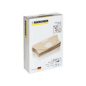 5 x Genuine Karcher Vacuum Cleaner Paper Dust Bags A2024PT A2054 A2064PT WD2.200