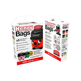 5 x Genuine Numatic Henry Hetty  James Basil  Vacuum Cleaner Bags