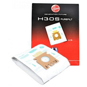5 x HOOVER H30S Purefilt Bags for Telios Vacuum Cleaners Genuine H30 Super