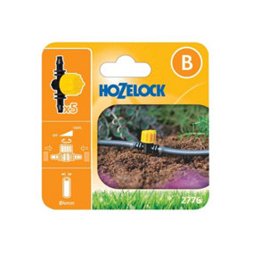 5 x Hozelock 2776 4mm Flow Control Valve For Micro Irrigation With 2772