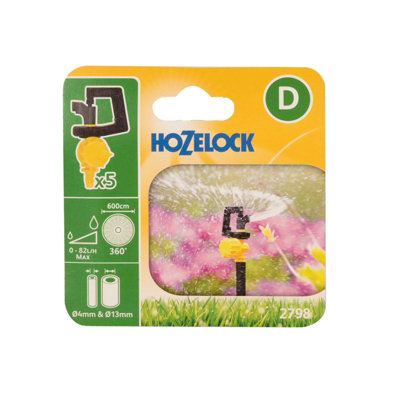 5 x Hozelock 2798 360 Degree Mini Water Sprinkler Micro Irrigation Auto Watering