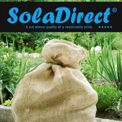 5 x Natural Hessian Large Jute Sacks (50 x 80 cm / 25 Kg) Hessian Bags ...