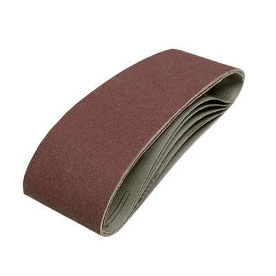 5 x Sanding Belts 60 Grit Grade, 75 x 533mm for Wood & Metal Power