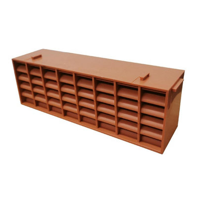 5 x Terracotta Combination Air Brick Vents 9" x 3" for Air Flow Ventilation