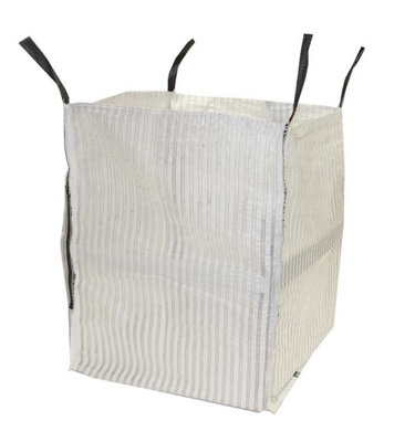 5 x Ventillated 500KG FIBC, Size 90x90x90cm with 4 lifting handles for logs & firewood