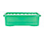 5 x Wham Crystal 32L Stackable Plastic Storage Box & Lid Tint Leprechaun Green