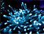50 Blue LED String Lights Battery Operated Christmas Lights Clear Cable 4.9M