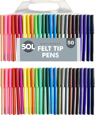 ArtSkills Fine Point Gel Pens Assorted Art Set, 50 Count *FREE