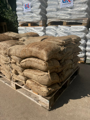 50 Filled natural hessian sandbags