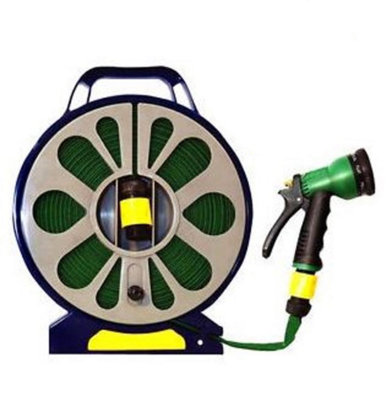 50 Foot Reel Hose with Adjustable Spray Nozzle