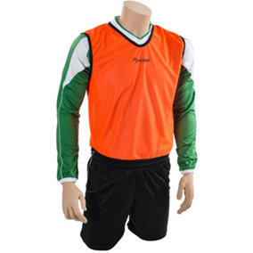 50 Inch Adult Lightweight Sports Training Bib - ORANGE - Plain Football Vest