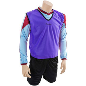 50 Inch Adult Lightweight Sports Training Bib - PURPLE - Plain Football Vest