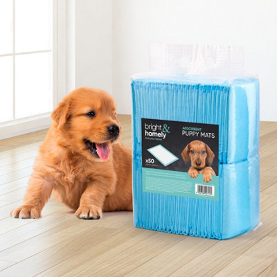 50 Large Puppy Training Trainer Train Pads Toilet Pee Wee Mats Poo Dog Pet Cat