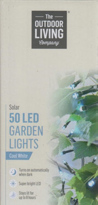 50 LED Garden Lights Cool White
