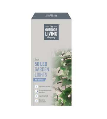50 LED Garden Lights Warm White