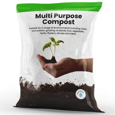 50 Litre Nutrient Rich Multi Purpose Garden Compost Bags With Improved Water Retention