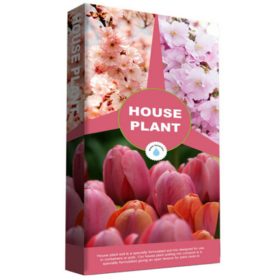 50 Litres (5 x 10 Litre) Indoor Outdoor House Plant Compost For Healthy Leaves, Plants & Flowers