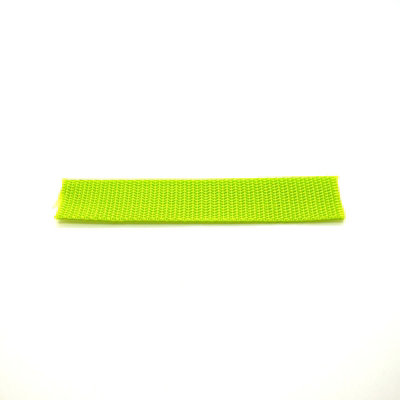 50 metres of 25 mm / 1 in Green Hi Vis (234) Heavy Duty Polypropylene Webbing Strap Tape for Backpacks, Luggage Strapping, Belts