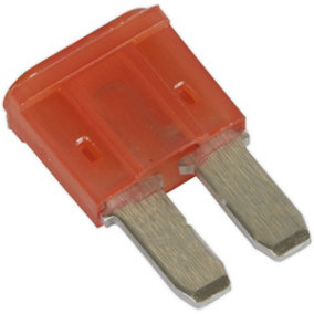 50 PACK 10A Automotive Micro 2 Blade Fuse Pack - 2 Prong Vehicle Circuit Fuses