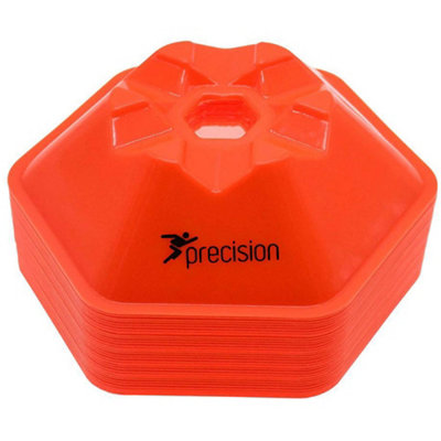 50 PACK 200mm Hex Saucer Cone Marker Set - ORANGE Flexible Pitch Court ...