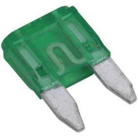 50 PACK 30A Automotive MINI Blade Fuse Pack - 2 Prong Vehicle Circuit Fuses