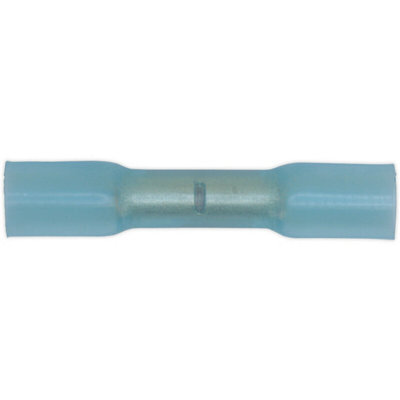 50 PACK 5.8mm Heat Shrink Butt Connector Terminal - 16 to 14 AWG Cable - Blue