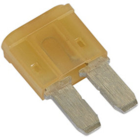 50 PACK 7.5A Automotive Micro 2 Blade Fuse Pack - 2 Prong Vehicle Circuit Fuses