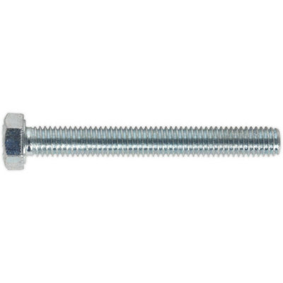 50 Pack M5 x 40mm HT Setscrews - Grade 8.8 Zinc Coated Fully Threaded DIN 933