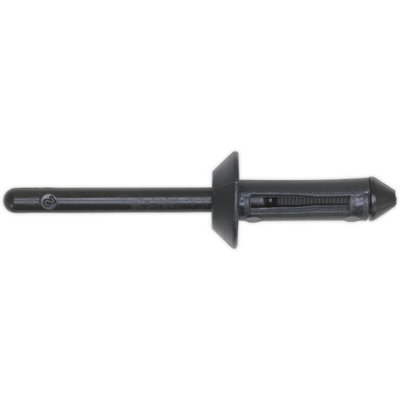 50 Pack of Durable 5mm x 15.8mm Black PVC Compression Snap Rivets for ...