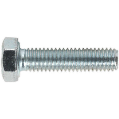 50 Pack of M5 x 20mm Grade 8.8 Zinc Fully Threaded Setscrews - DIN 933 Quality