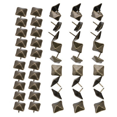 50 Pcs Retro Cyan Bronze Upholstery Door Nails-Decorative Furniture Hardware(19x20mm)