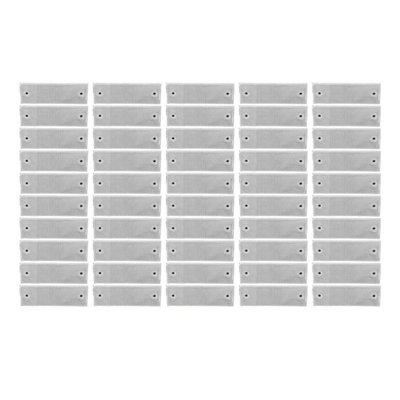 50 Pcs Self Adhesive Rectangle Reflector Stick On Reflector Sticker Tape for Car Truck Trailer Pickup Motorcycle White