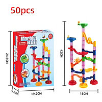 50 Piece Marble Run Toy Set Ideal Gift For Kids