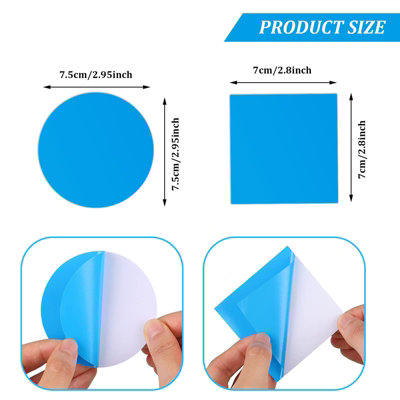 50 Pieces Self-Adhesive PVC Patch Repair Kit Vinyl Inflatable Patches ...