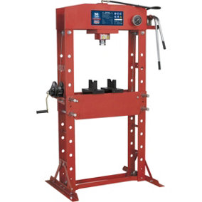 50 Tonne Floor Type Hydraulic Press - 2 Speed Pump Unit - Sliding Ram Assembly