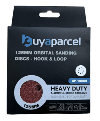 50 x 125mm Mixed Grit Orbital Sander Sanding Sheets Discs Hook Loop 40 60 80 5" - 8