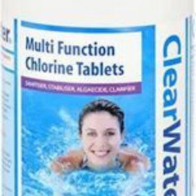 50 x 20g 1kg Clearwater CH0019 4in1 Chlorine Tablets for Pools and Hot Tubs