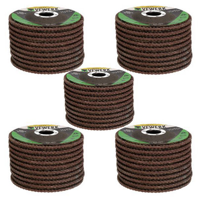 50 x Flap Discs 120 Grit For Angle Grinder 4.5" (115mm) Flap Sanding Grinding