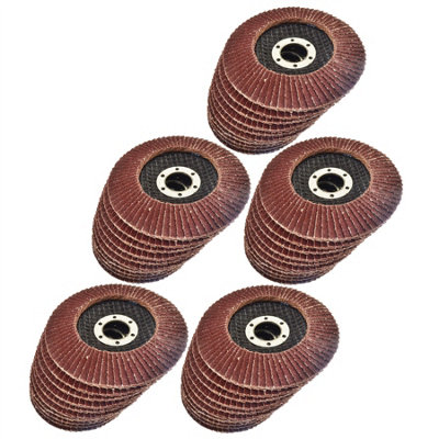 50 x Flap Discs 80 Grit Angle Grinder 4.5" (115mm) Flat Sanding Grinding AU014