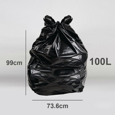 50 x Heavy Duty Refuse Sacks 100Litre Bin Liners Bin Bags