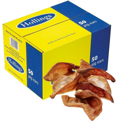 50 x Hollings Pigs Ears Bulk Pack