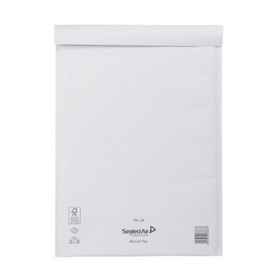 50 x J/6 MailLite White Padded Envelopes